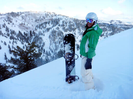 Untouched powder runs at the end of the day