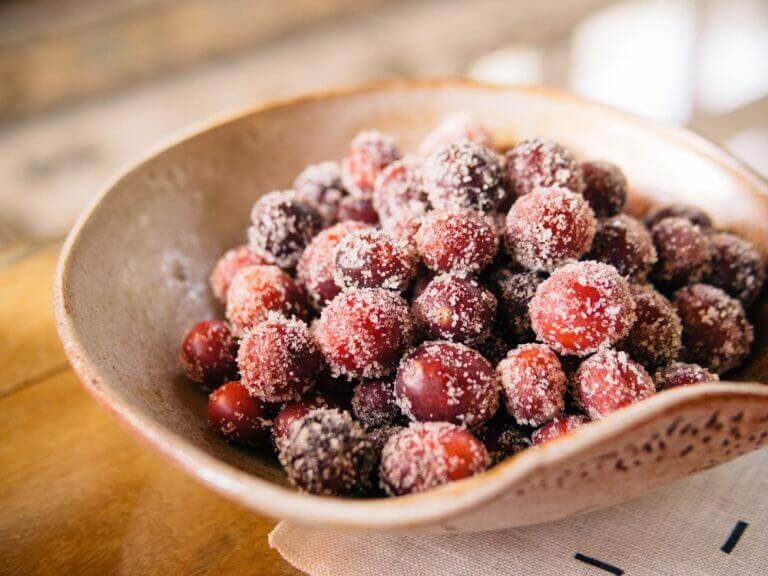 Sugared cranberries