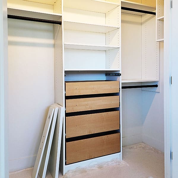 Easy Closets custom closet system
